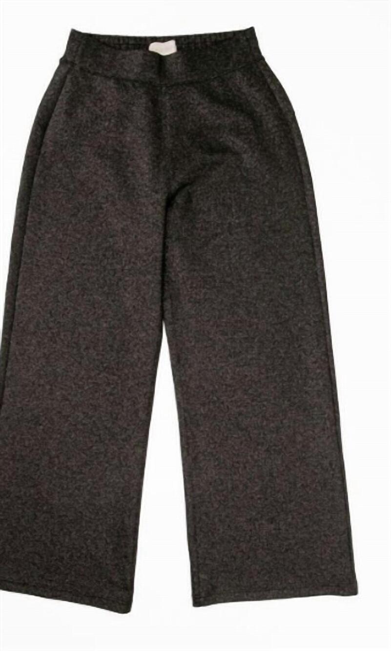 NEW SIMPLY SOUTHERN women's wide-leg sparkle pant in black